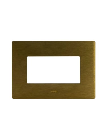PLAQUE VERA 44 RECTANGULAIRE ALUMUNIUM COULEUR BRONZE 4 MODULES| mano.tn | Tunisie