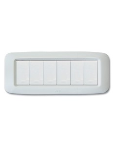 PLAQUE YES 45 RECTANGULAIRE BLANC 6 MODULES| mano.tn | Tunisie