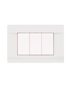 PLAQUES PENCHÉE 45 RECTANGULAIRE BLANC 3 MODULES| mano.tn | Tunisie