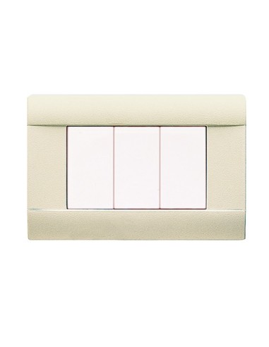 PLAQUES PENCHÉE 45 RECTANGULAIRE IVOIRE 3 MODULES| mano.tn | Tunisie