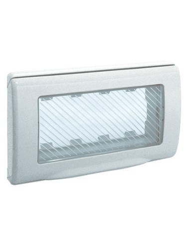 PLAQUE ETANCHE ENCASTREE RECTANGULAIRE 4 MODULES 45 BLANC| mano.tn | Tunisie