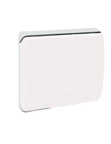 PLAQUE ETANCHE ENCASTREE CARREE 1 MODULE S45 COUVERCLE RIGIDE BLANC| mano.tn | Tunisie