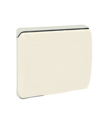 PLAQUE ETANCHE ENCASTREE CARREE 1 MODULE S45 COUVERCLE RIGIDE IVOIRE| mano.tn | Tunisie