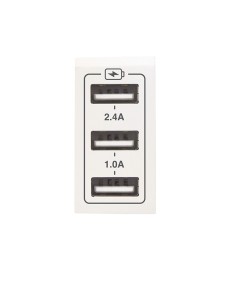 CHARGEUR TRIPLE USB 3.4A BLANC| mano.tn | Tunisie