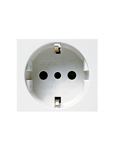 PRISE SCHUKO 2P+T 16A BLANC| mano.tn | Tunisie