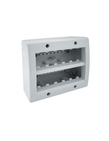 BOITE APPARENTE 6+6 MODULES S45 BLANC| mano.tn | Tunisie