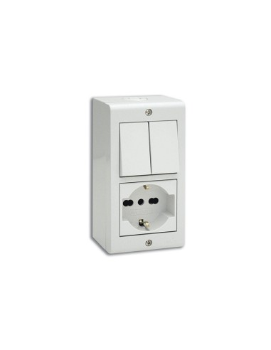 BOITE APPARENTE 4 MODULES S45 BLANC| mano.tn | Tunisie