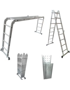ECHELLE ALUMINIUM ARTICULEE MULTI-POSITIONS 4X4 LITAN| mano.tn | Tunisie 2