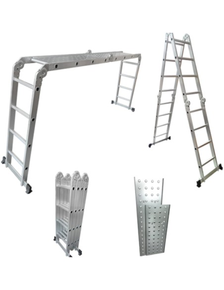 ECHELLE ALUMINIUM ARTICULEE MULTI-POSITIONS 4X4 LITAN| mano.tn | Tunisie