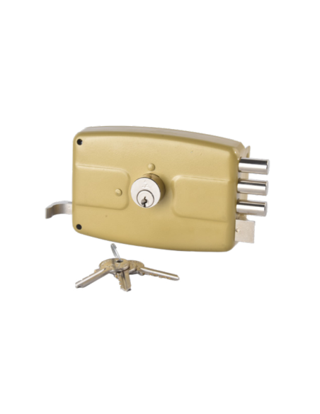 SERRURE À TIRAGE 3 PISTONS 140 AHRAM| mano.tn | Tunisie