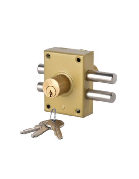 VERROU DE SÛRETÉ À DEUX CYLINDRES AHRAM| mano.tn | Tunisie