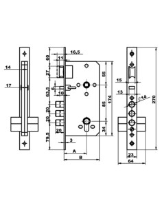 SERRURE ENCASTRABLE HAUTE SECURITE LAITON LINCE| mano.tn | Tunisie 2