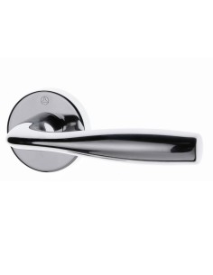 POIGNEE DE PORTE AVEC ROSACE WC SICURO SHARK CHROME| mano.tn | Tunisie