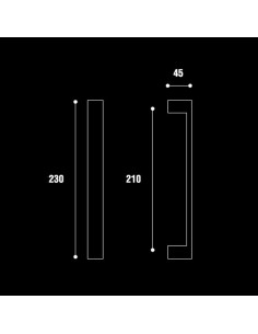 POIGNÉE DE TIRAGE AVEC ROSACE LONG RECTANGULAIRE NICKEL SATINE| mano.tn | Tunisie 2