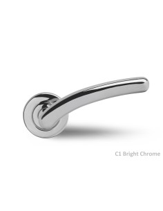 POIGNEE DE PORTE AVEC ROSACE CYLINDRE SICURO ALLEGRA CHROME| mano.tn | Tunisie