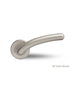 POIGNEE DE PORTE AVEC ROSACE CYLINDRE SICURO ALLEGRA NICKEL SATINE| mano.tn | Tunisie