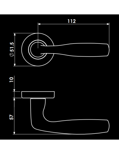 POIGNEE DE PORTE AVEC ROSACE CYLINDRE SICURO SHARK CHROME| mano.tn | Tunisie