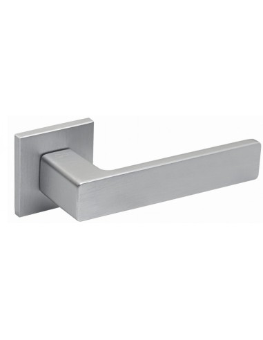 POIGNEE DE PORTE AVEC ROSACE CYLINDRE YORK CHROME SATINE| mano.tn | Tunisie