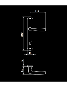 RIVE BLOC SICURO SHARK NICKEL SATINE PETIT TROU| mano.tn | Tunisie 2