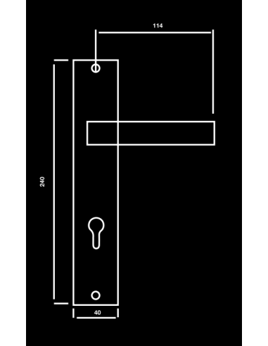 RIVE BLOC SICURO YORK NICKEL SATINE CYLINDRE| mano.tn | Tunisie