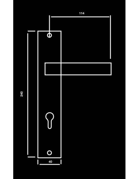 RIVE BLOC SICURO YORK NICKEL SATINE WC| mano.tn | Tunisie