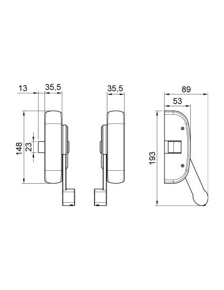 MODULE ANTI-PANIQUE ANTIPANIC 401 – 1 POINT – BARRE 1100MM| mano.tn | Tunisie