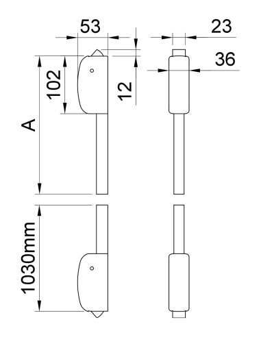 MODULE ANTI-PANIQUE ANTIPANIC 402 - BARRE 1100MM - 2 POINTS DE SÉCURITÉ| mano.tn | Tunisie