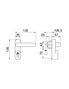 POIGNÉE EXTÉRIEURE ANTIPANIC 1090| mano.tn | Tunisie 2
