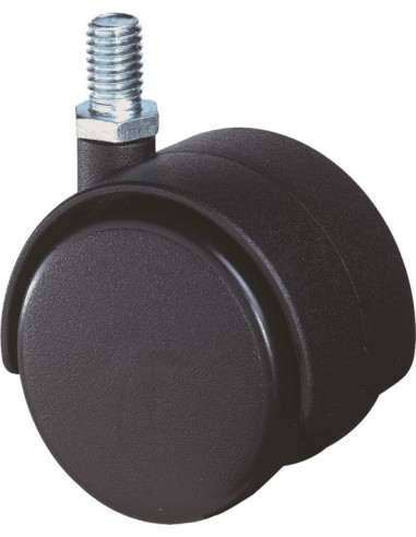 LOT DE 4 ROULETTES TWT 40 NOIR T8