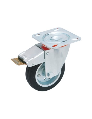 ROUE PIVOTANTE A PLATINE NOIR 36250-10"