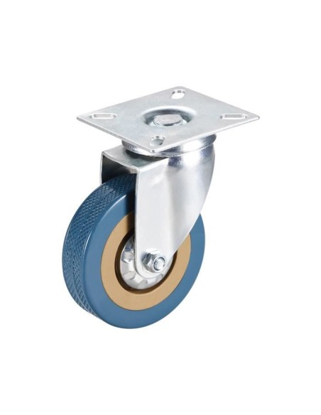 ROUE PIVOTANTE A PLATINE GRIS 3100-3