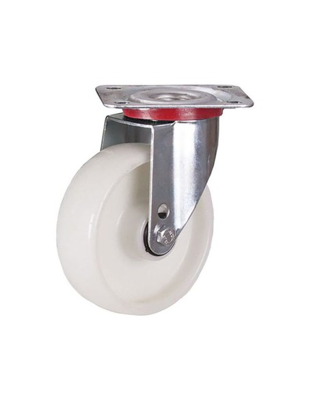ROUE PIVOTANTE PLATINE BLANCHE  71075-3"