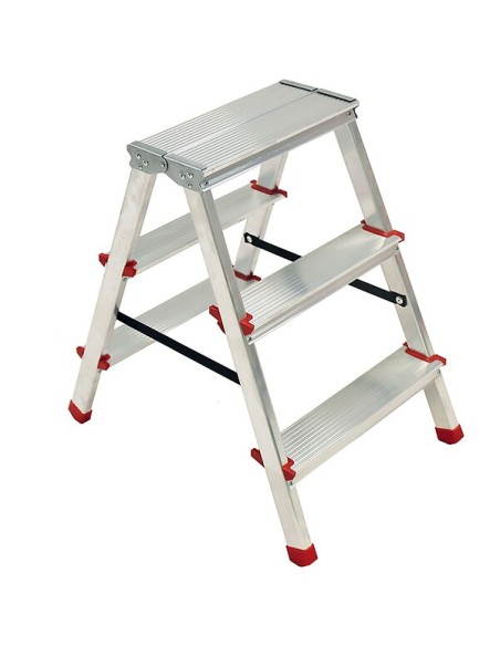 ESCABEAU ALUMINIUM DOUBLE DOMESTIQUE 3 MARCHES LITAN Mano.tn Tunisie