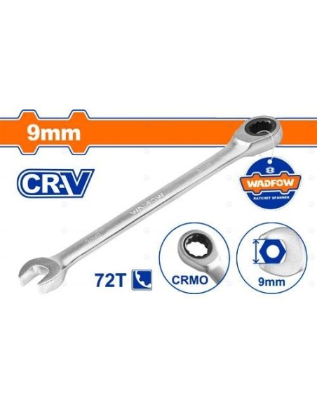 CLÉ MIXTE A CLIQUET 9 CR-V WSA5109 WADFOW| mano.tn | Tunisie
