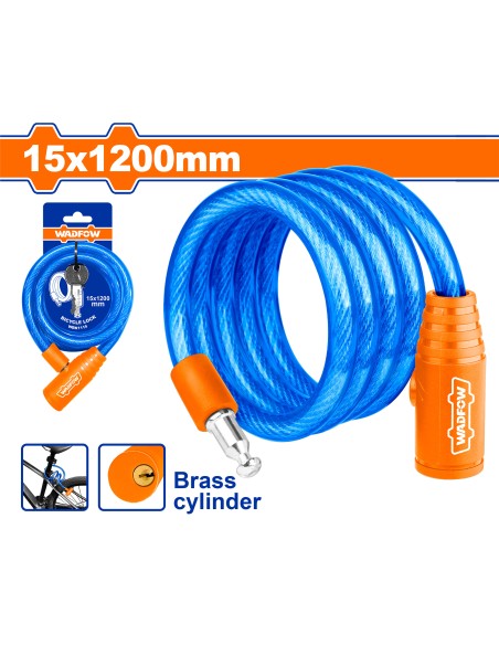 CÂBLE ANTIVOL VELO 15X1200 WBK1115 WADFOW| mano.tn | Tunisie