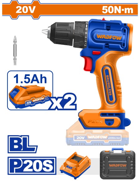 VISSEUSE 20V 50N.m 2 BATT WCDP552 WADFOW| mano.tn | Tunisie