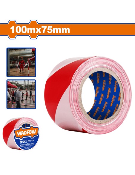 RUBAN DE SIGNALISATION BL/RG 75X100M WEE1H10 WADFOW| mano.tn | Tunisie