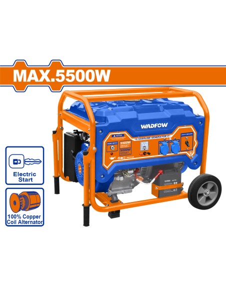 GROUPE ÉLECTROGÈNE GÉNÉRATEUR 5500W A/BATT WGEAA08 WADFOW| mano.tn | Tunisie