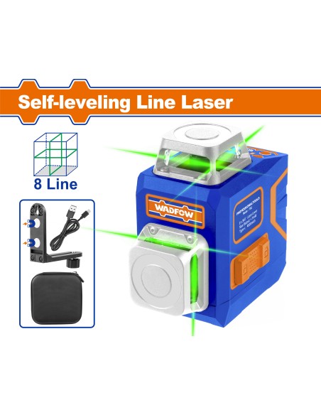 NIVEAU LASER 30M 8 LIGNES WLE1M08 WADFOW| mano.tn | Tunisie