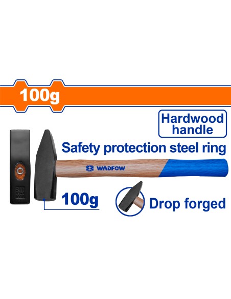 MARTEAU RIVOIR 100GR M/BOIS WMB1301 WADFOW| mano.tn | Tunisie