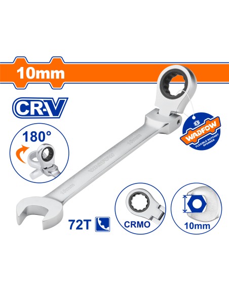 CLÉ MIXTE A CLIQUET REV 10 CR-V WSA6110 WADFOW| mano.tn | Tunisie