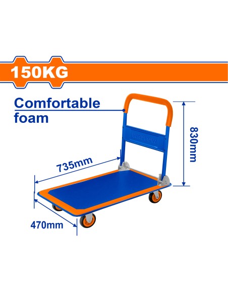 CHARIOT 4 ROUES 150KG WWB1315 WADFOW| mano.tn | Tunisie