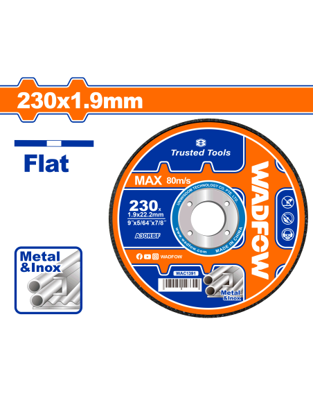 DISQUE INOX 230X1.9 WAC1391 WADFOW| mano.tn | Tunisie