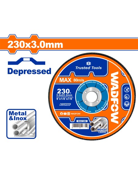 DISQUE INOX 230X3.0 WAC1392 WADFOW| mano.tn | Tunisie