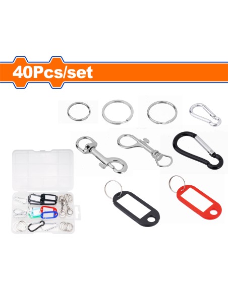 JEU 40 MOUSQUETONS WKC1B01 WADFOW| mano.tn | Tunisie