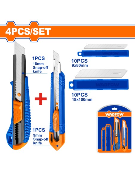 JEU 2 CUTTER 9+18 + 20 LAMES WSK2204 WADFOW| mano.tn | Tunisie