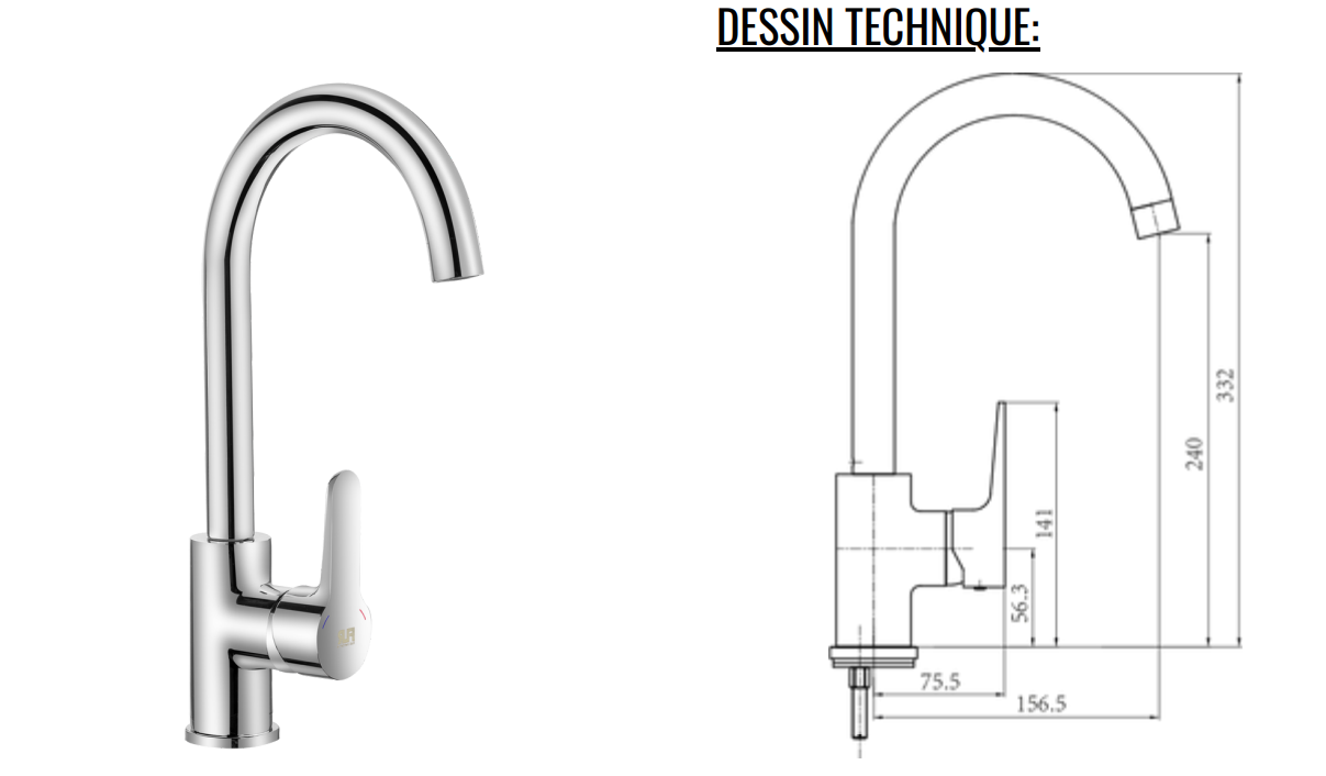 MITIGEUR EVIER REPONSE MT9005 FLR