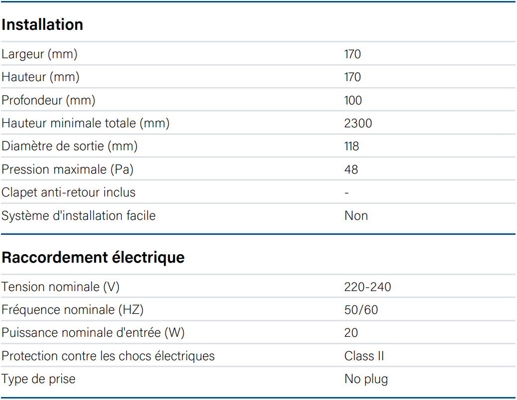 ASPIRATEUR AXIAL CATA B12 PLUS